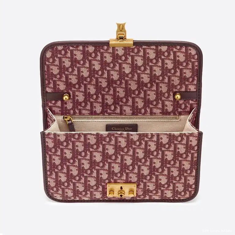 Cheap Burgundy Motif Bag Canvas Oblique Dioraddict 0628 Luxury